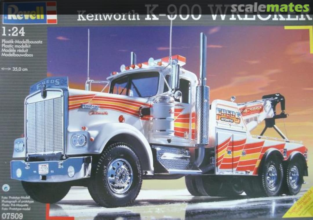 Boxart Kenworth K-900 Wrecker 07509 Revell