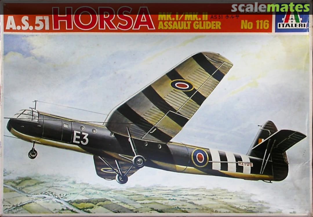 Boxart A.S.51 Horsa Mk.I/Mk.II Assault Glider 116 Italeri