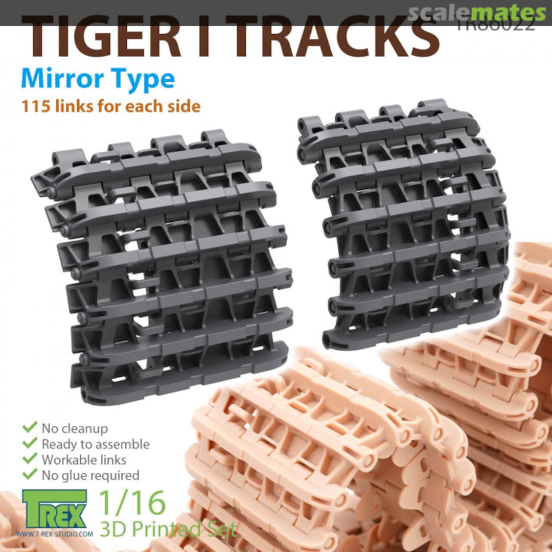 Boxart Tiger I Tracks Mirror Type TR86022 T-Rex Studio