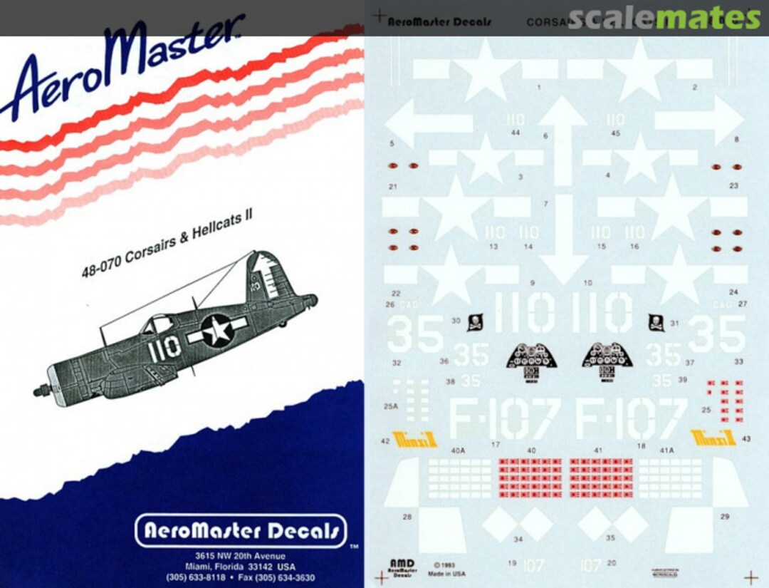 Boxart Corsairs & Hellcats II 48-070 AeroMaster