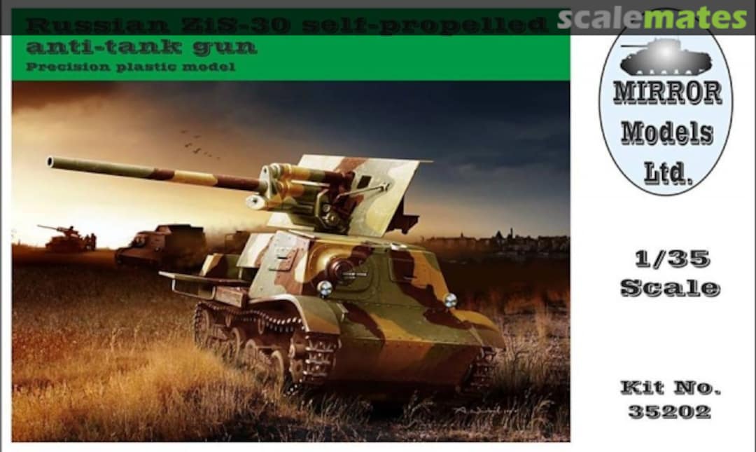 Boxart ZiS-30 self-propelled anti-tank gun 35202 MIRROR Models