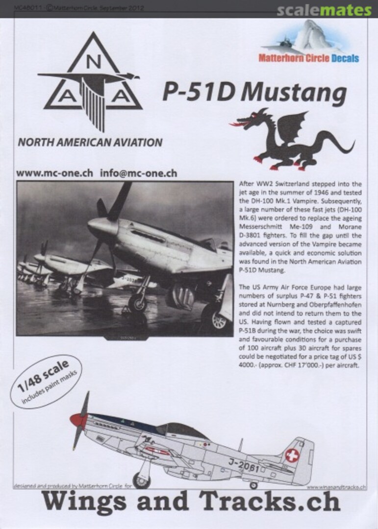 Boxart P-51D Mustang MC48011 Matterhorn Circle