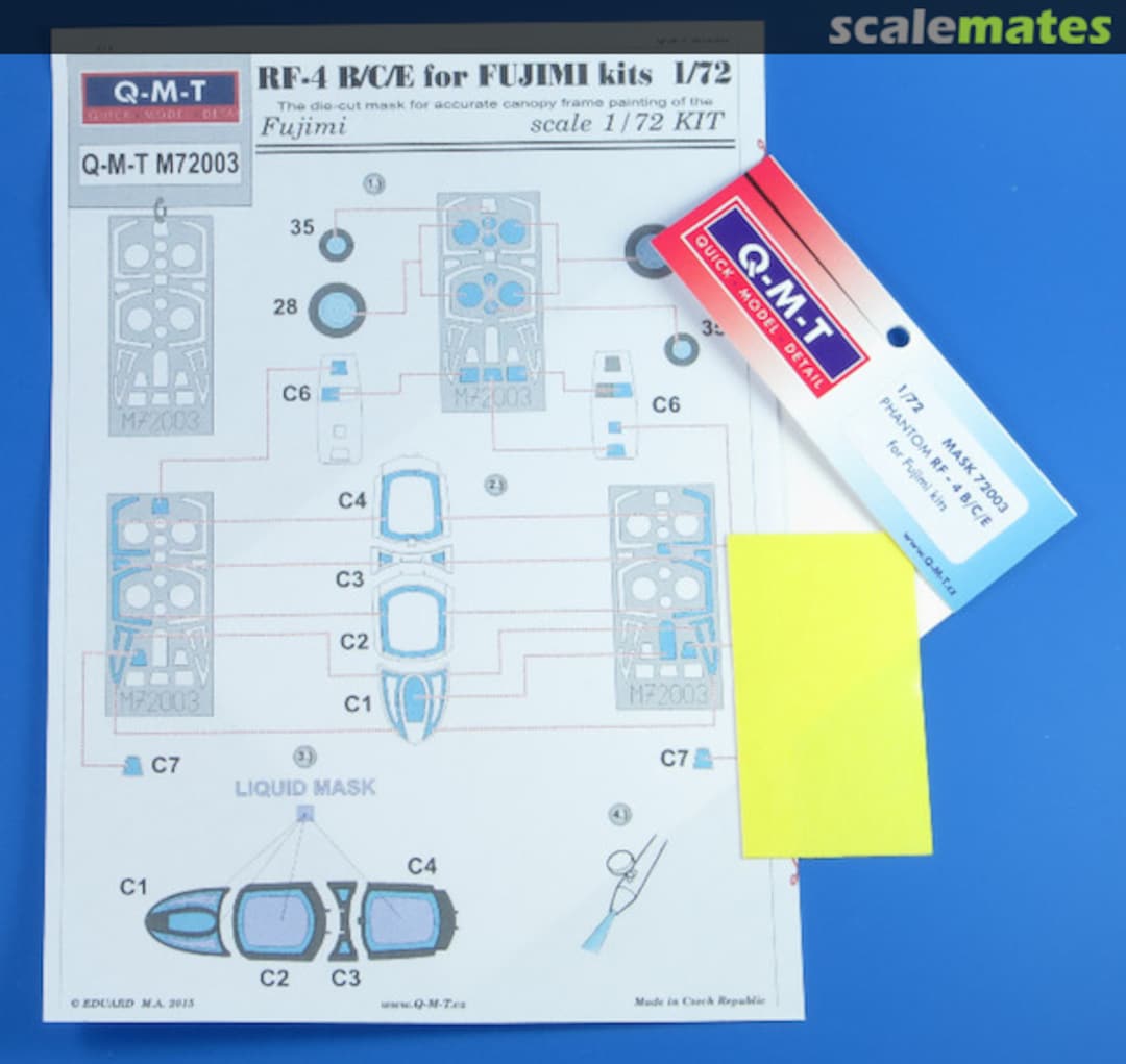 Boxart Mask for Phantom RF-4 B/C/E M72003 Q-M-T