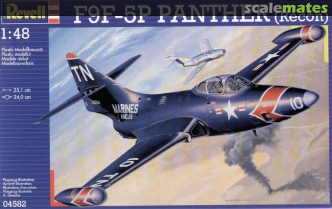 Boxart F9F-5P Panther (Recon) 04582 Revell