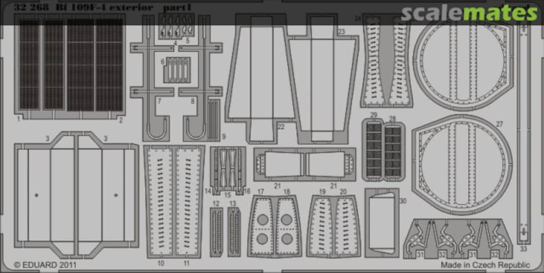 Boxart Bf 109 F-4 exterior, part 1 32268 Eduard