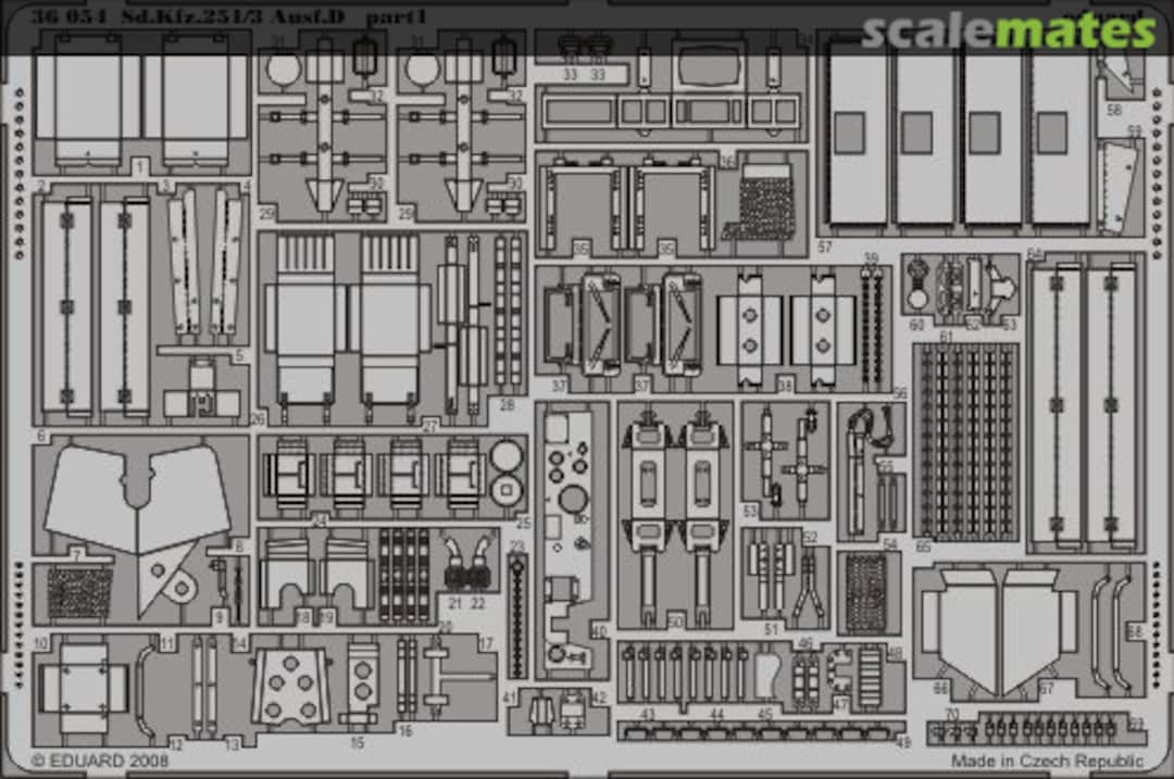Boxart Sd.Kfz.251/3 Ausf.D 36054 Eduard