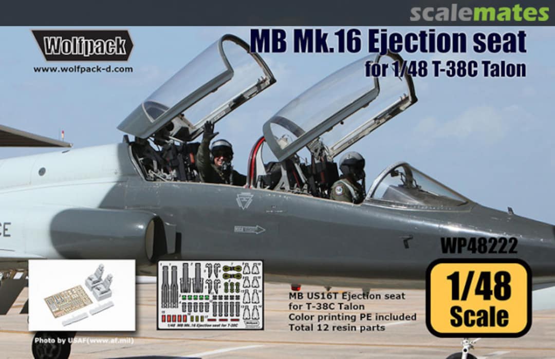 Boxart Martin Baker Mk.16 (US16T) Ejection Seat Set for T-38C Talon WP48222 Wolfpack