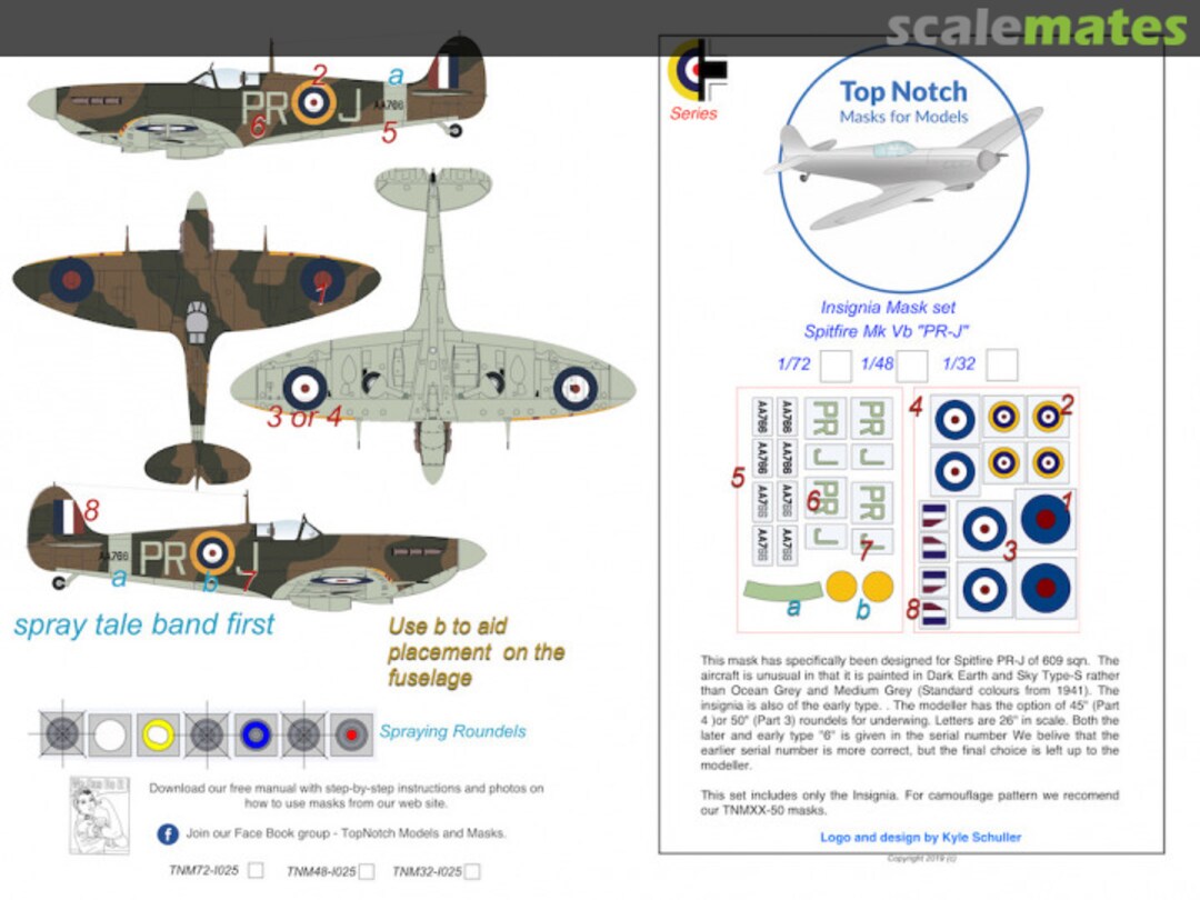 Boxart Spitfire VB "PR-J" TNM72-i025 TopNotch