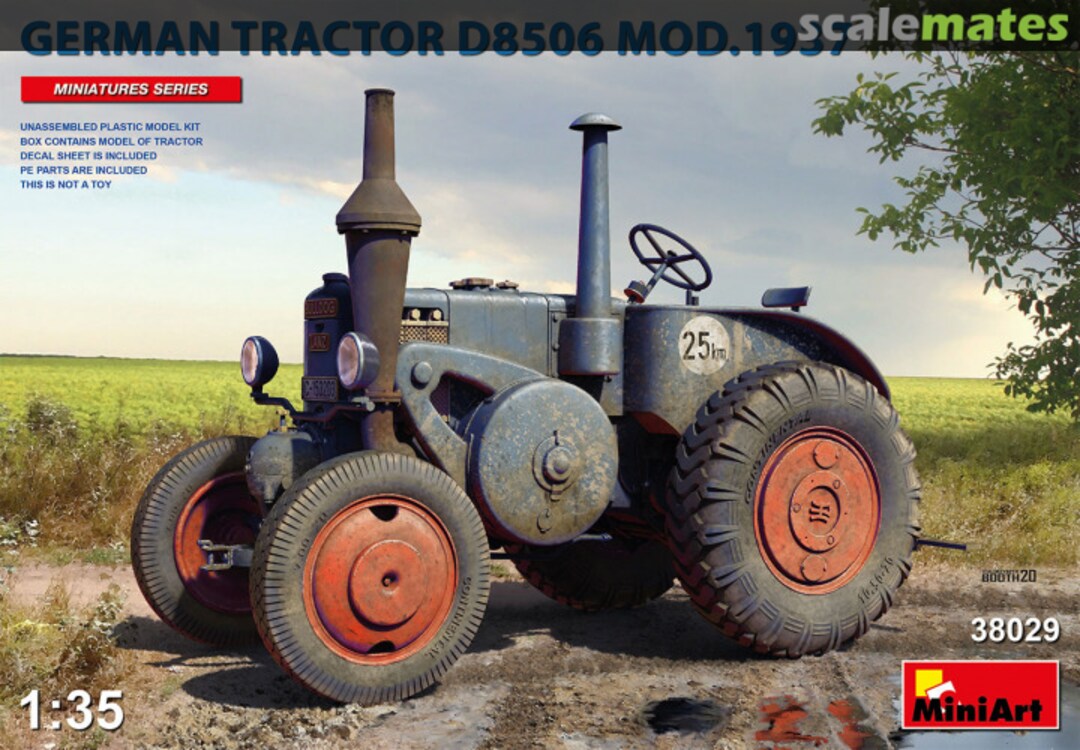 Boxart Tractor D8506 38029 MiniArt