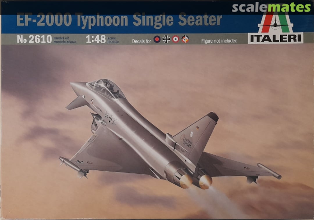 Boxart EF-2000 Typhoon Single Seater 2610 Italeri