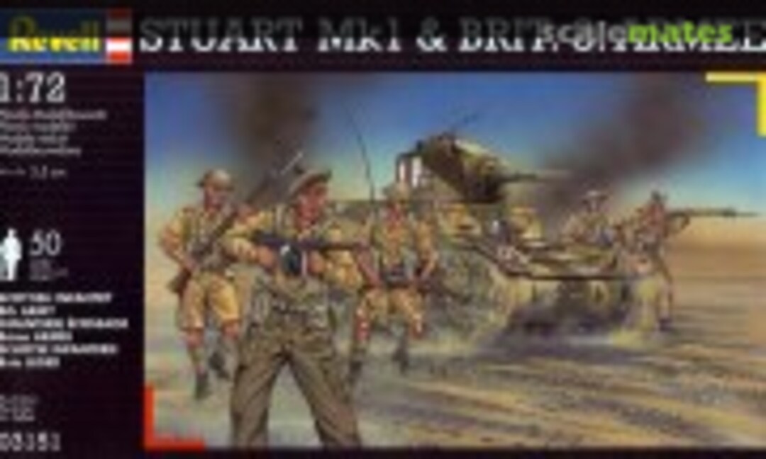 1:76 Stuart Mk.I &amp; Britische 8. Armee (Revell 03151)