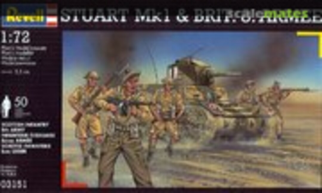 1:76 Stuart Mk.I &amp; Britische 8. Armee (Revell 03151)