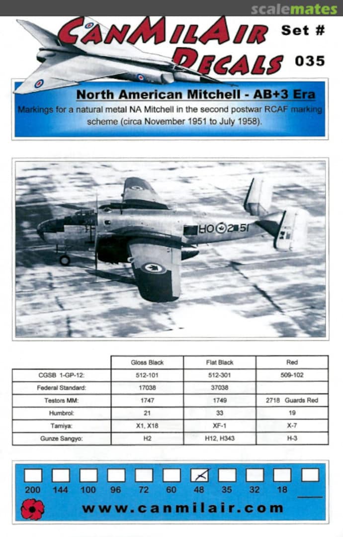 Boxart North American Mitchell - AB+3 Era 035 CanMilAir