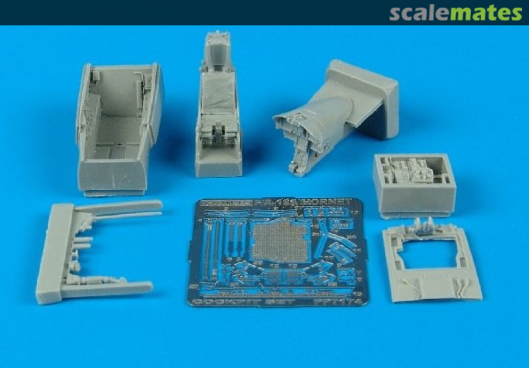 Boxart F/A-18A Hornet cockpit set 7174 Aires