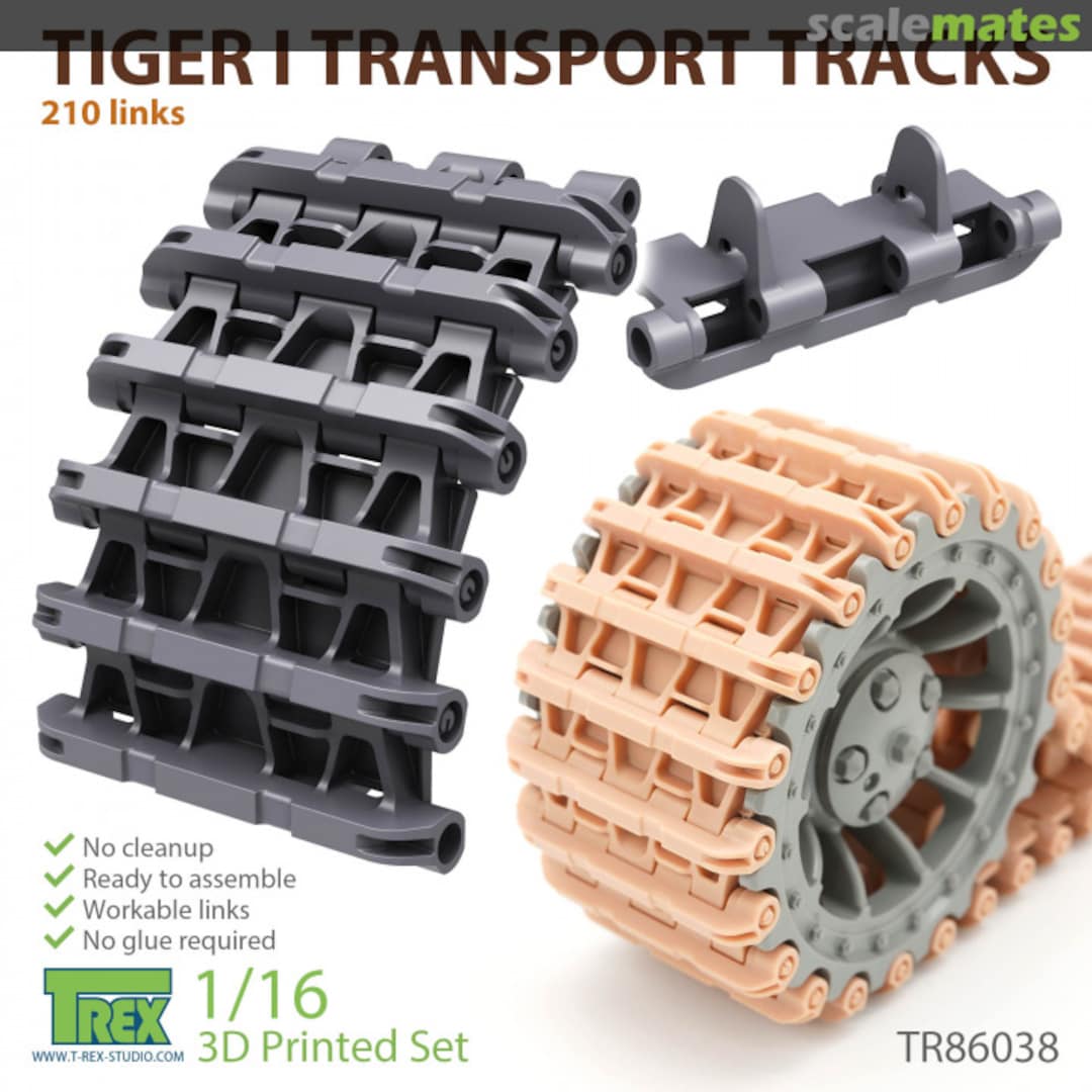 Boxart Tiger I Transport Tracks TR86038 T-Rex Studio