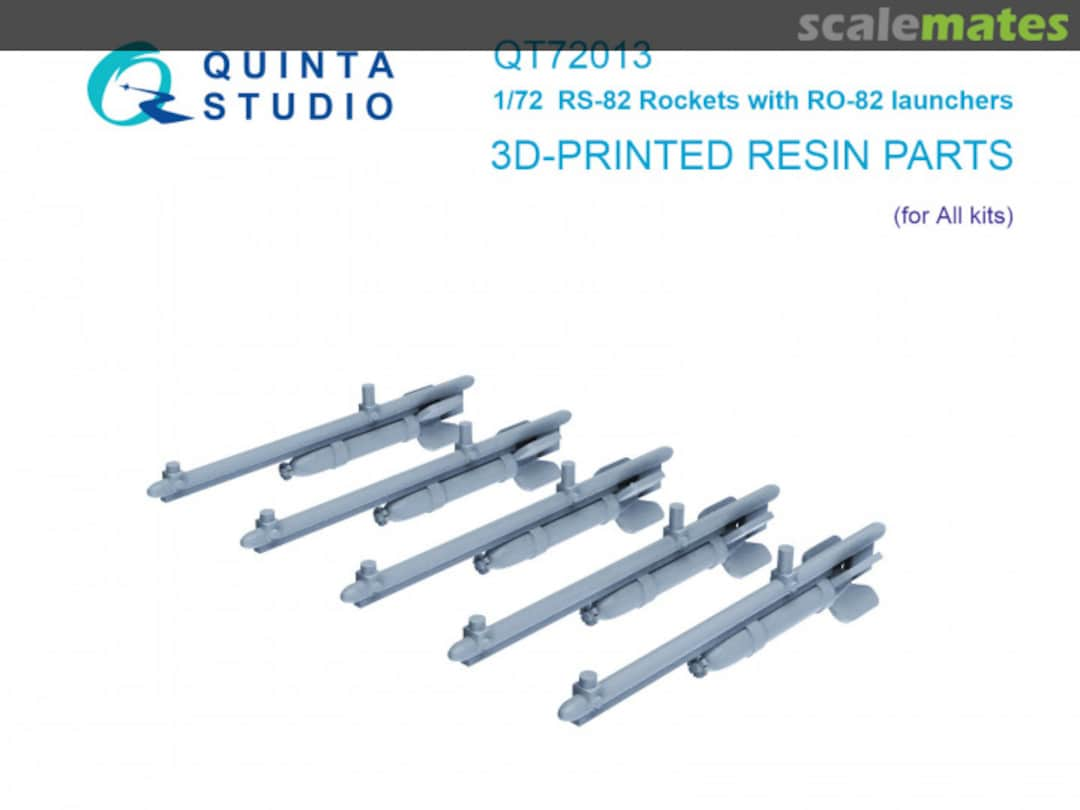 Boxart RS-82 Rockets with RO-82 Launchers 3D printed resin parts QT72013 Quinta Studio