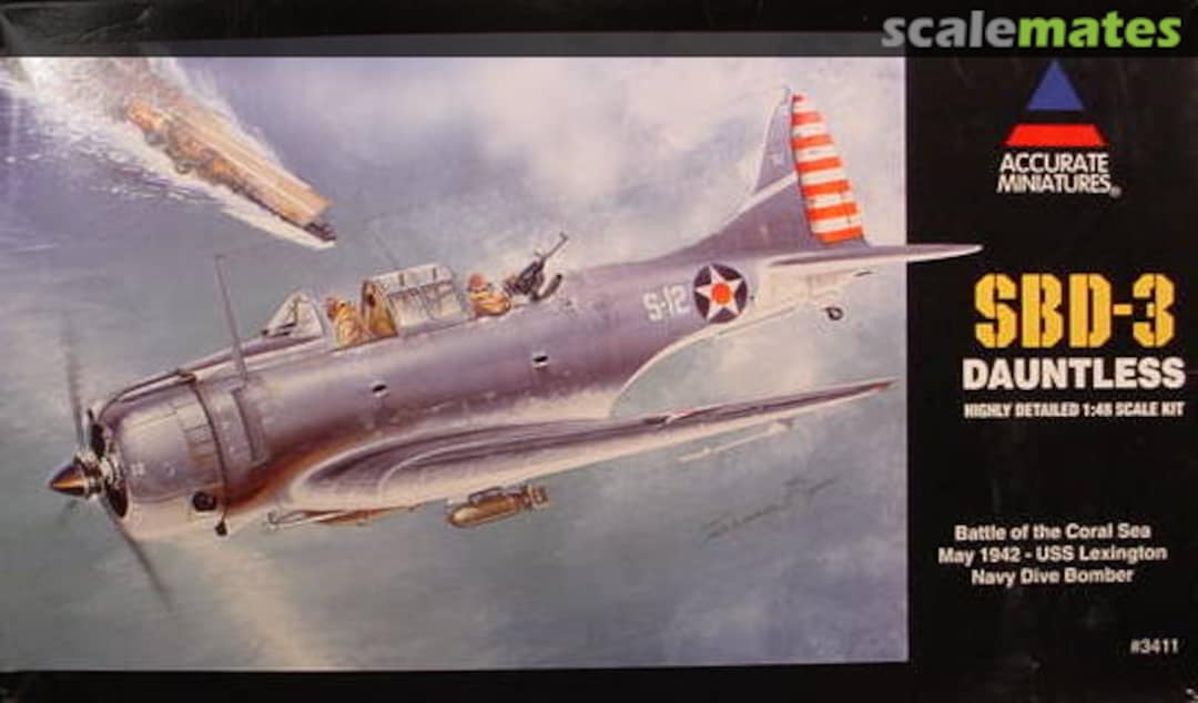 Boxart SBD-3 Dauntless 3411 Accurate Miniatures