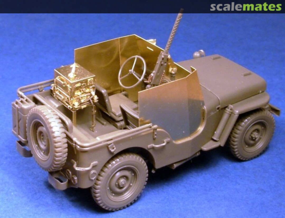 Boxart Armoured U.S. WWII Jeep + SCR-510/620 radio set GM35003 Minor