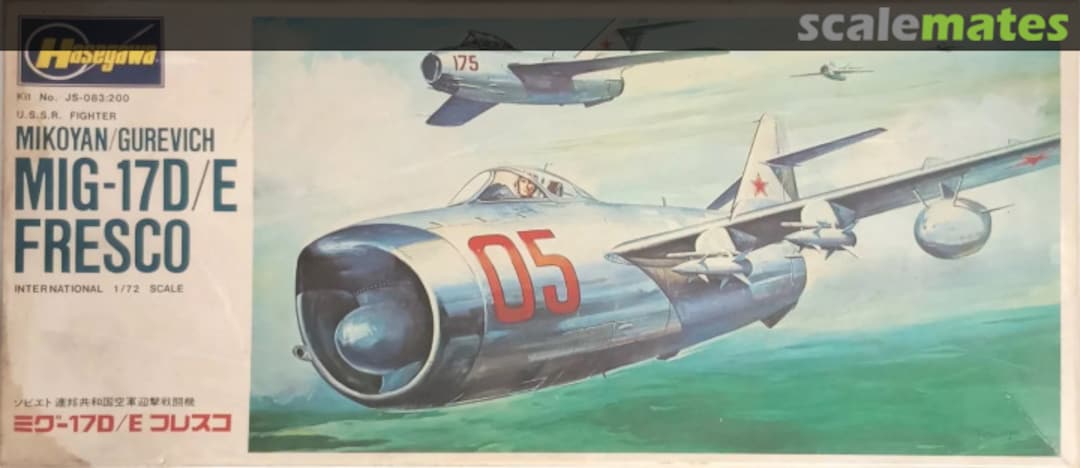 Boxart Mikoyan/Gurevich MiG-17D/E Fresco JS-083 Hasegawa