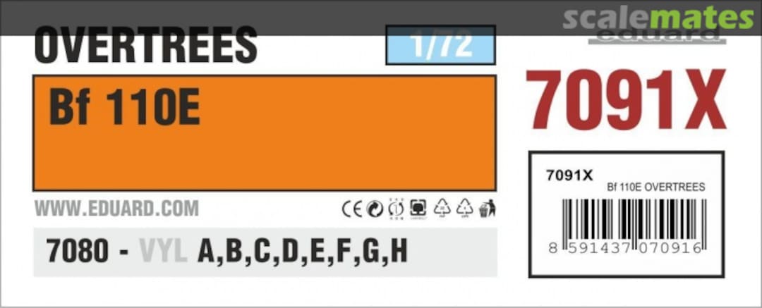 Boxart Bf 110E 7091X Eduard