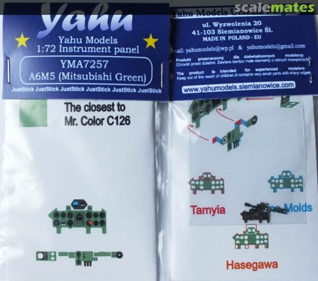 Boxart Mitsubishi A6M5 Zero YMA7257 Yahu Models