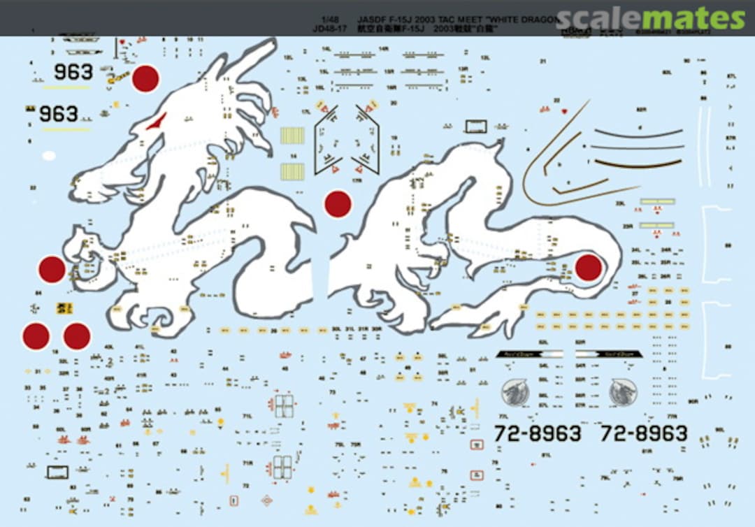 Boxart F-15J 2003 TAC Meet "White Dragon" Hakuryu JD48-17 Platz