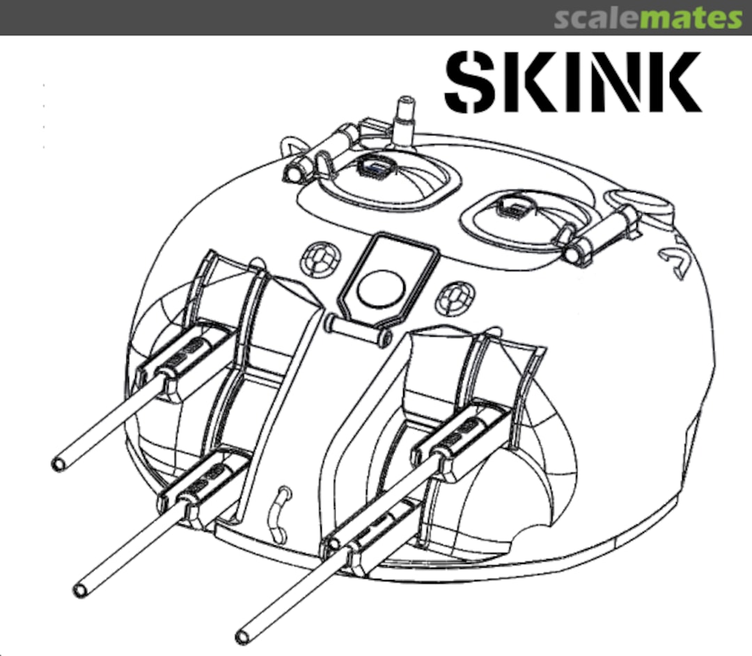 Boxart M4A1 Skink AA Turret Conversion AR72001 RESIN2detail