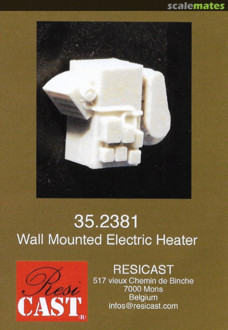 Boxart Wall Mounted Electric Heater 35.2381 Resicast