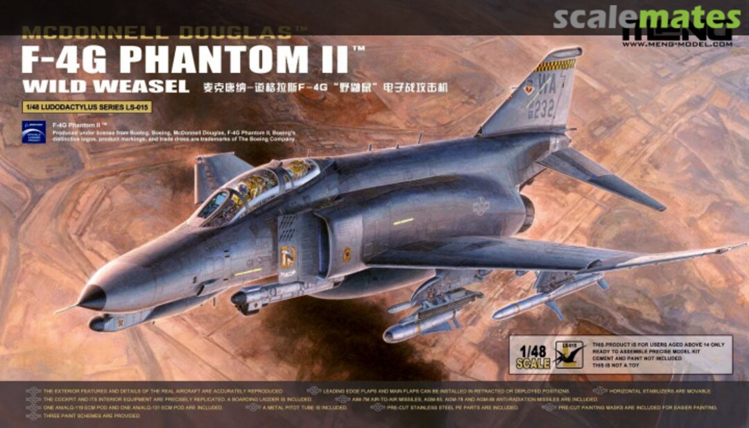 Boxart F-4G Phantom II LS-015 Meng Model