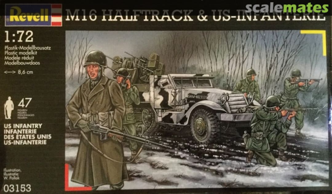 Boxart M16 Halftrack & US Infanterie 03153 Revell