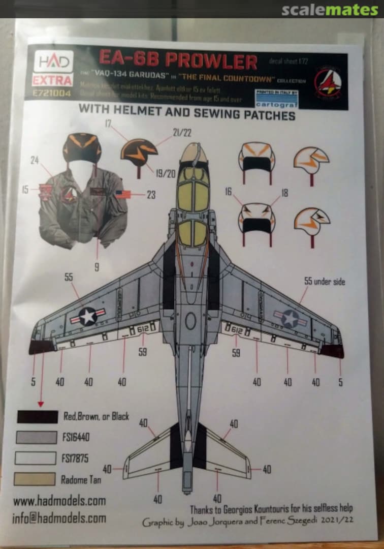 Boxart the "VAQ-134 Garudas" in "The Final Countdown" E721004 HungAeroDecals