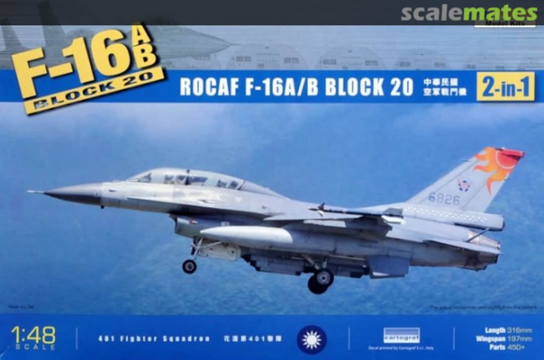 Boxart F-16A/B Block 20 K48011 Kinetic