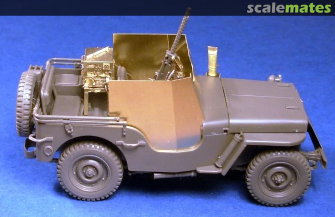 Boxart Armoured U.S. WWII Jeep + SCR-510/620 radio set + workable leaf springs GM35004 Minor