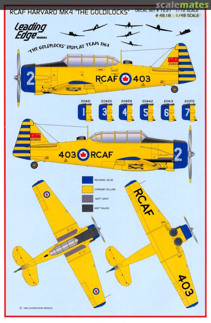 Boxart RCAF Harvard Mk.4 48.18 Leading Edge