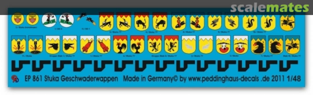 Boxart Stuka Geschwaderwappen EP 861 Peddinghaus-Decals