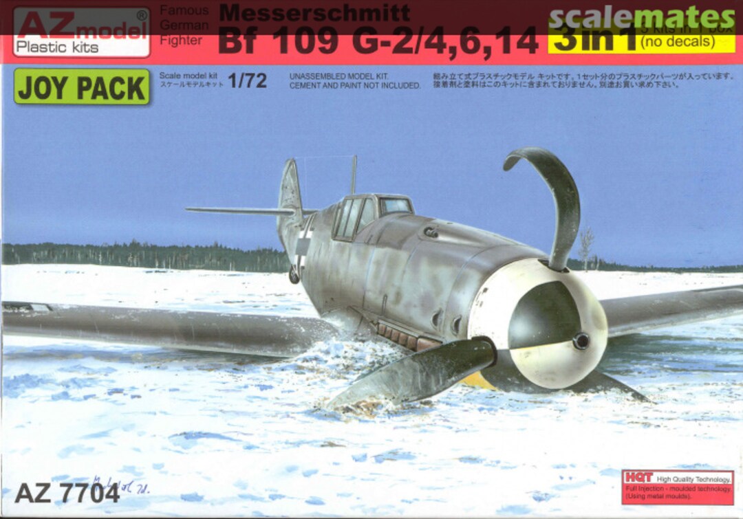 Boxart Messerschmitt Bf 109 G-2/4,6,14 AZ7704 AZmodel