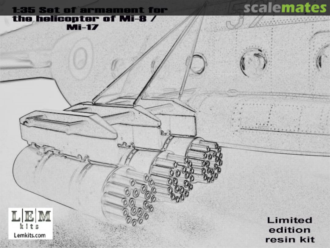 Boxart Set of armament for the helicopter of Mi-8 / Mi-17 A35001 LEM Kits