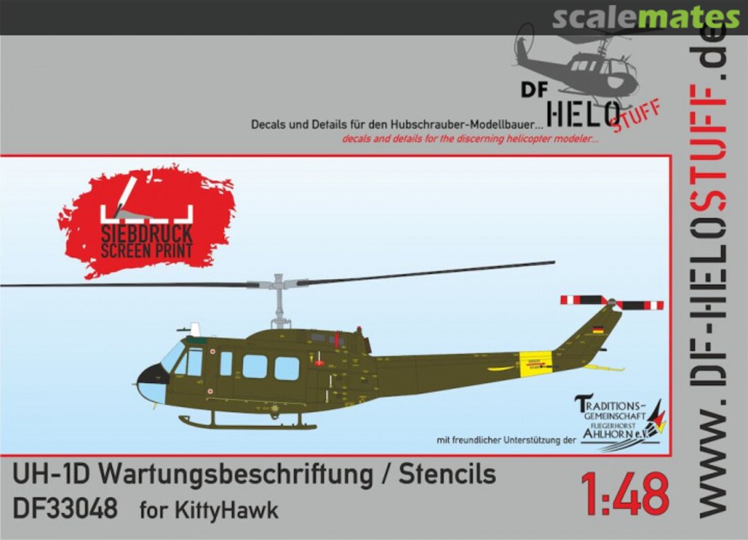 Boxart UH-1D stencils (Heer/Luftwaffe) DF33048 DF HeloStuff