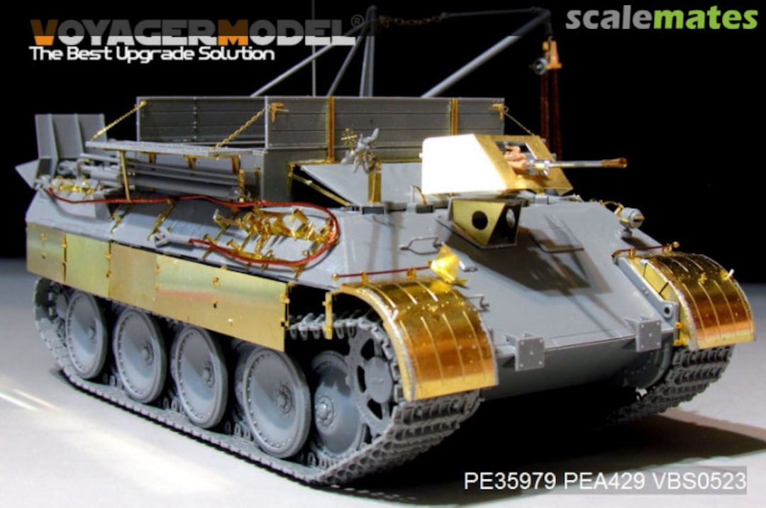 Boxart WWII German Bergepanther Ausf.A (Early Type,Panther A Tool Holders) Basic PE35979 Voyager Model