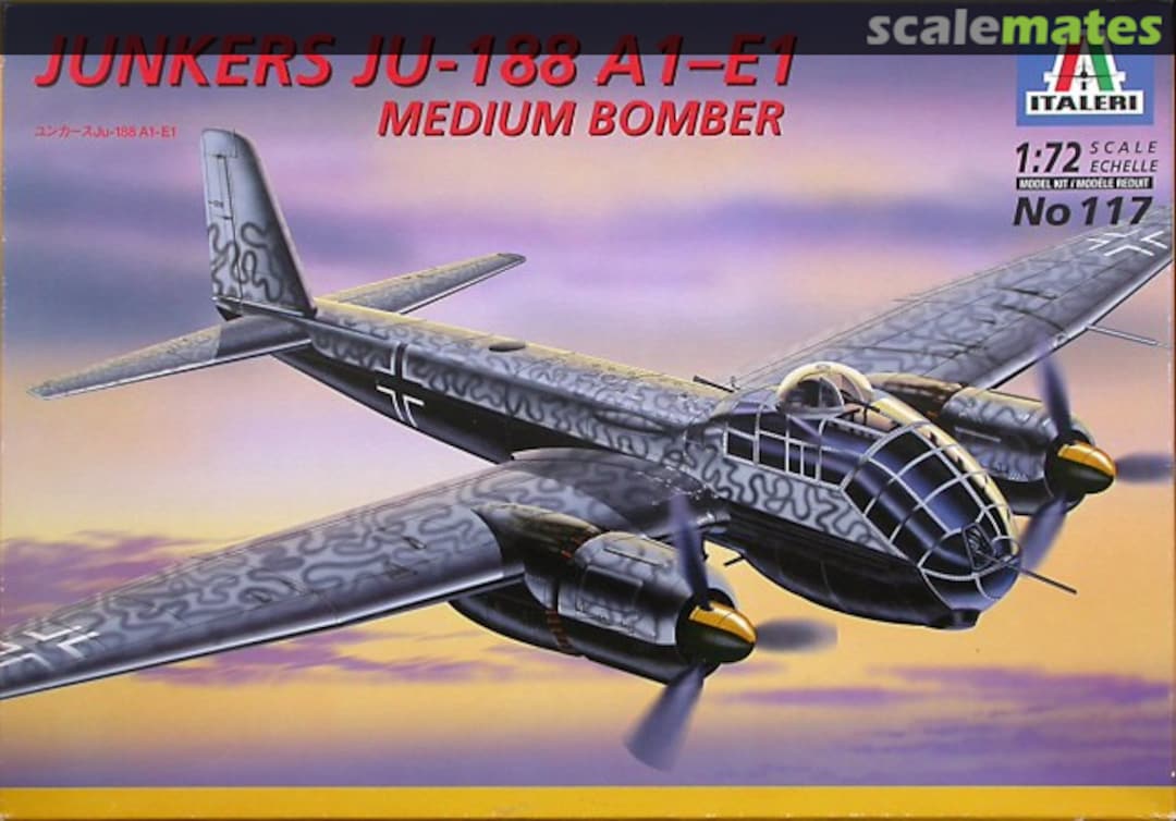 Boxart Junkers Ju-188 A1-E1 117 Italeri