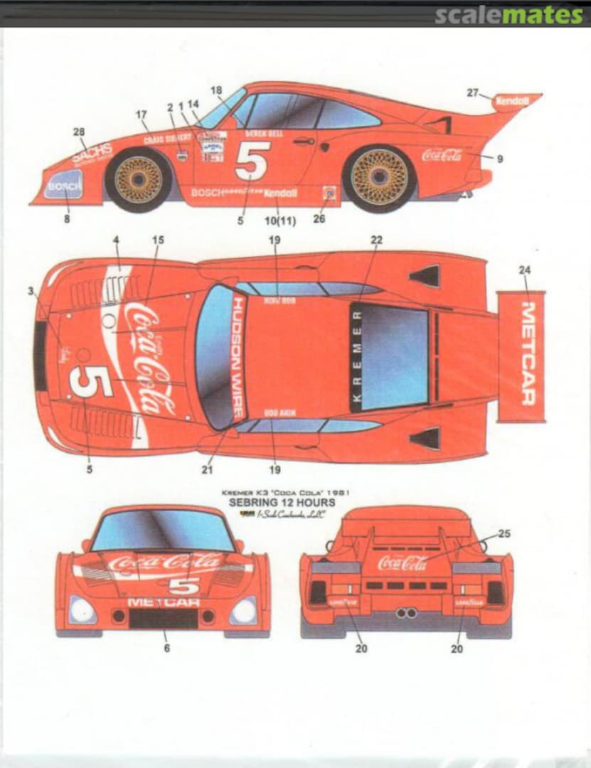 Boxart Porsche 935 K3 - Coca Cola SCW-06 Scale Coachworks