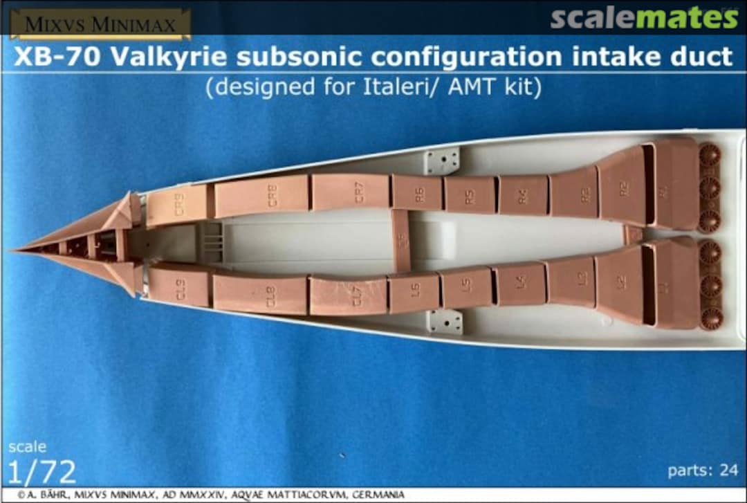 Boxart XB-70 Valkyrie subsonic configuration intake duct F65 Mixvs Minimax