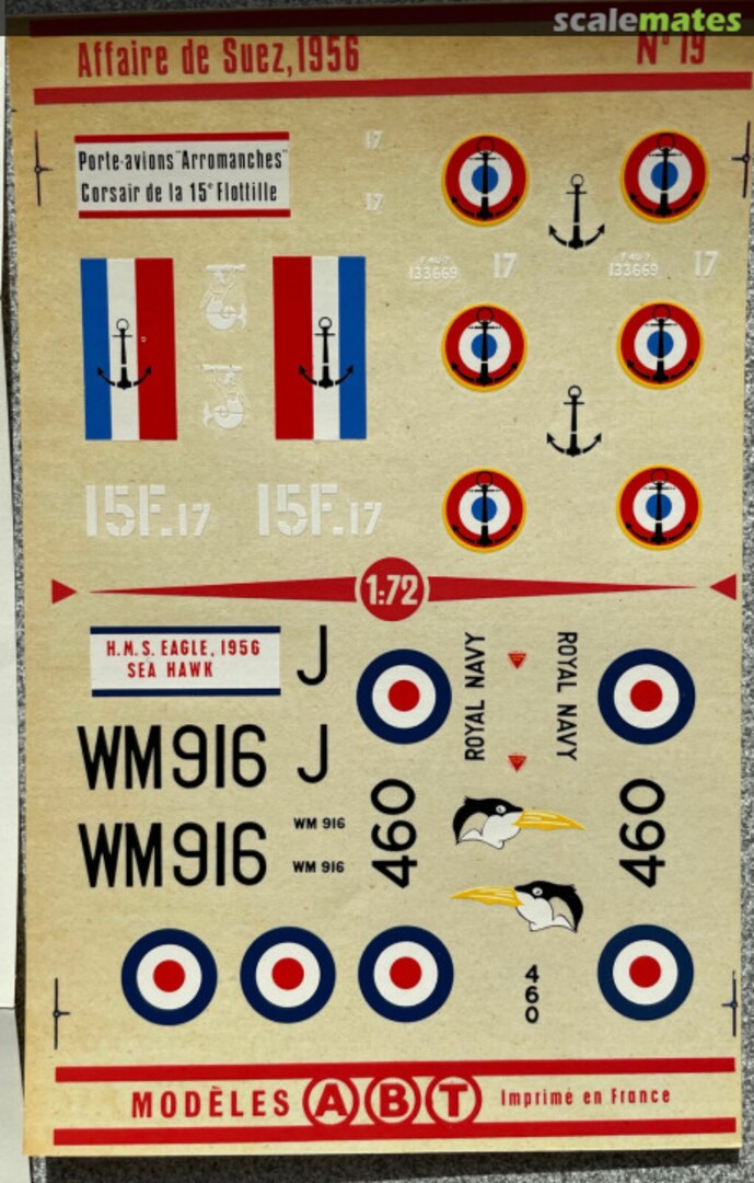 Contents Affaire de Suez, 1956 19 ABT Decals