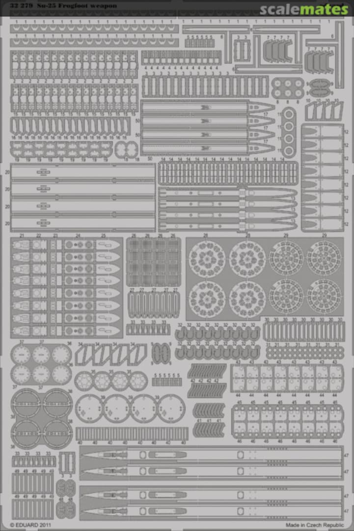 Boxart Su-25 Frogfoot weapon -Trumpeter 32279 Eduard