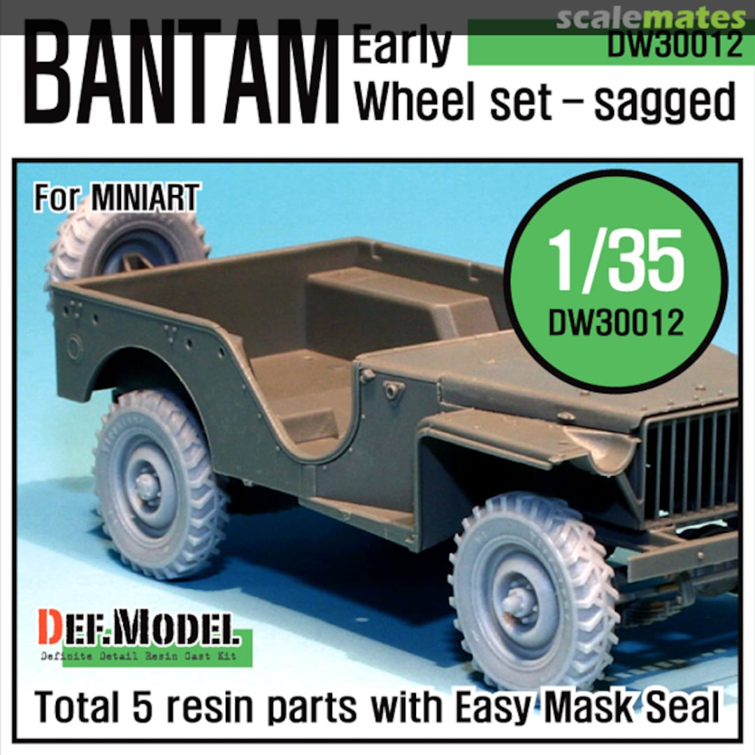 Boxart WW2 UK Bantam Early Wheel set DW30012 Def.Model