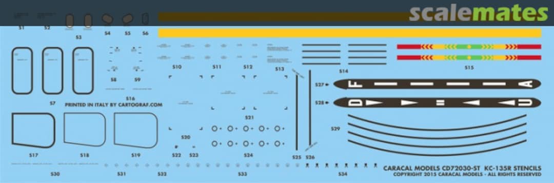 Boxart KC-135R stencils CD72030-ST Caracal Models