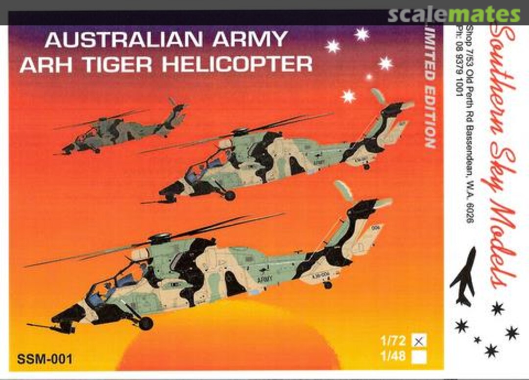 Boxart ARH Tiger Helicopter SSM-002 Southern Sky Models