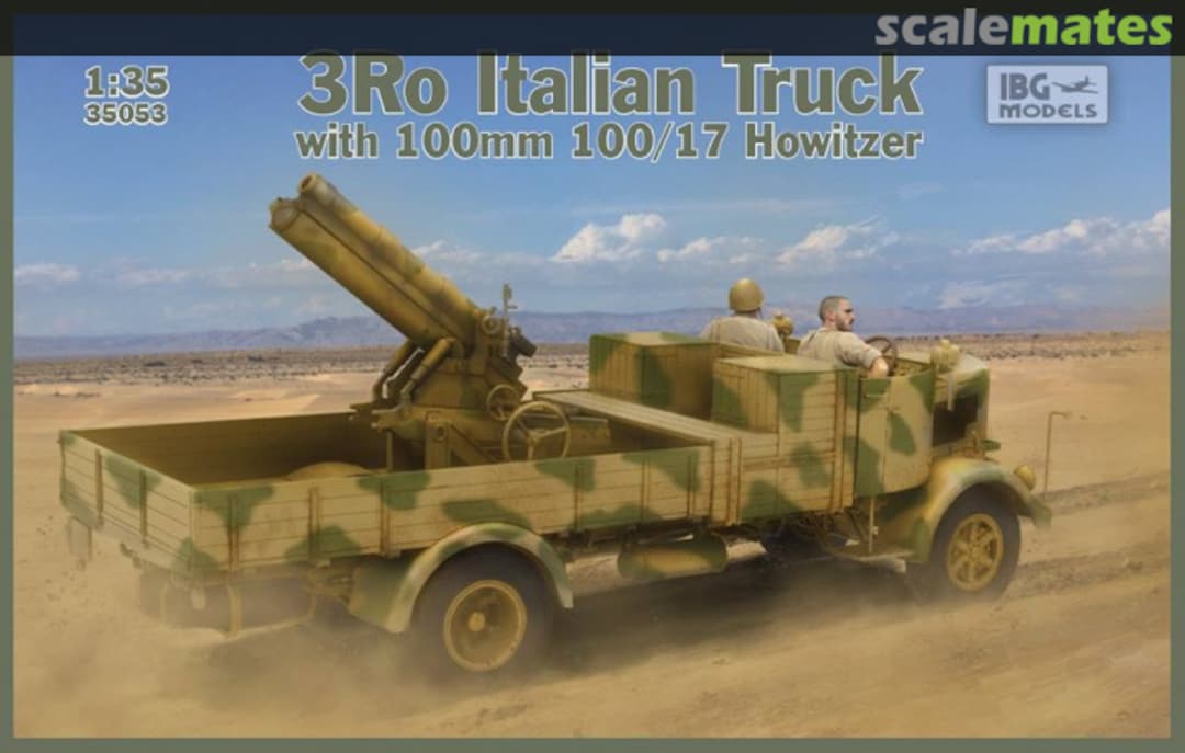 Boxart 3Ro Italian Truck with 100/17 100mm Howitzer 35053 IBG Models