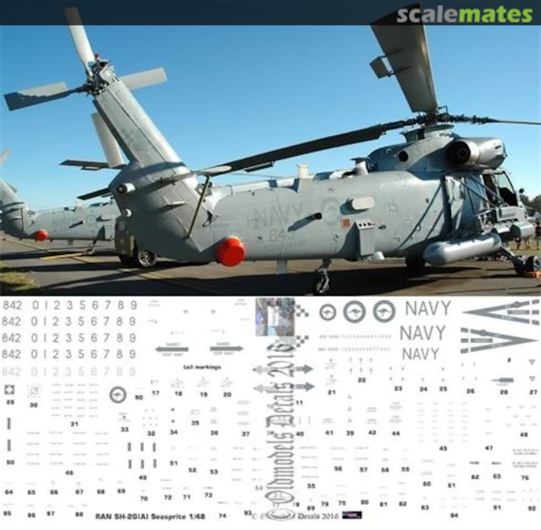 Boxart RAN SH-2G(A) Seasprite OMD1055 Oldmodels Decals