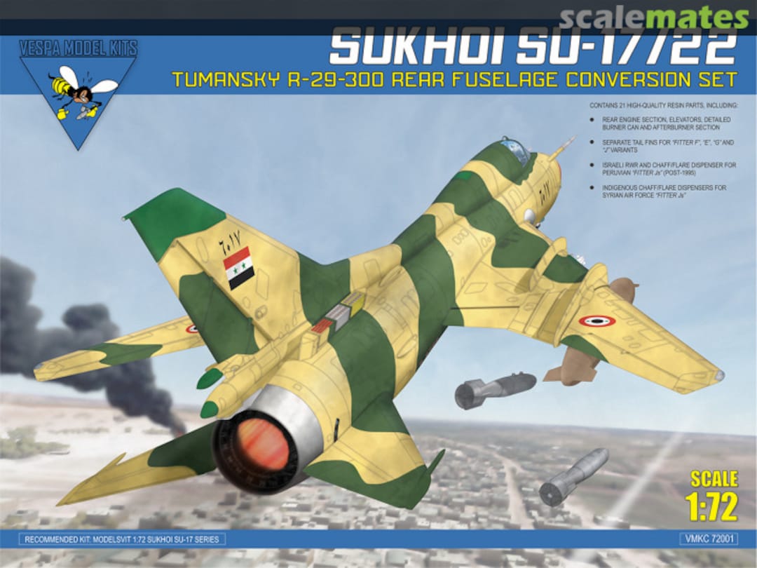 Boxart Sukhoi Su-17/22 VMKC 72001 Vespa Model Kits